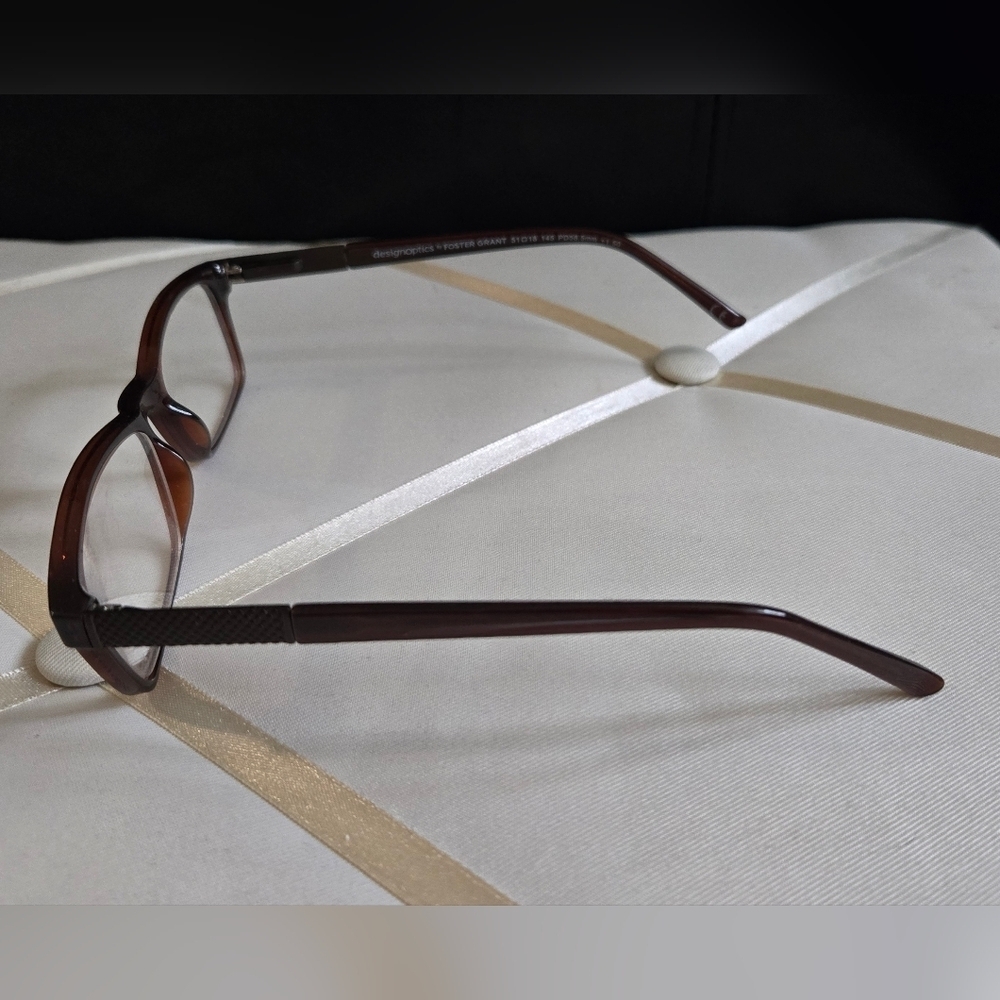 3/$20 Foster Grant Prescription Brown Eyeglasses - Picture 2 of 6
